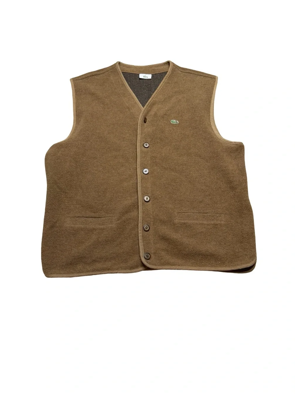🐊✨ Vintage Lacoste Wool Blend Button Front Vest‎ XL ✨🐊